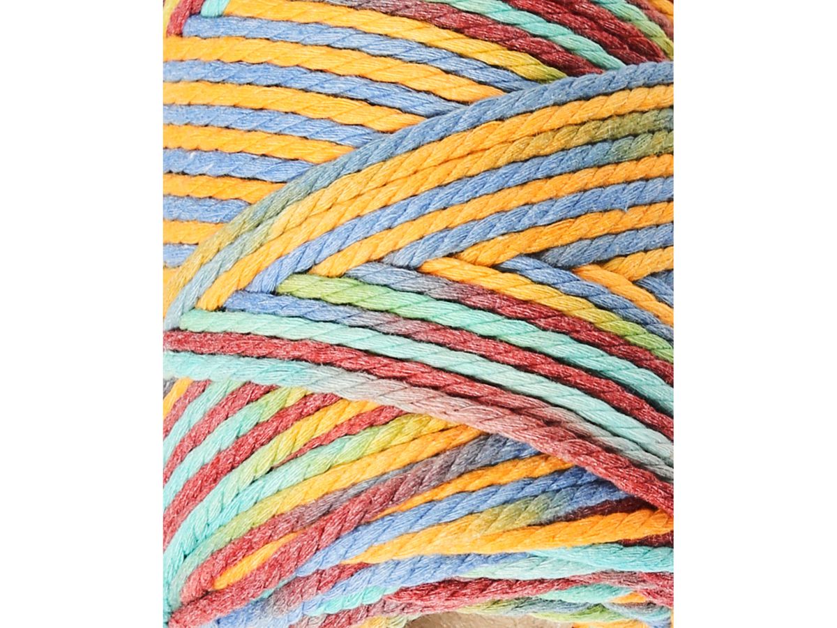 I AM CREATIVE Macrame Rope 6204.98 Rainbow 2, 3mm, 330g (7611983224005)