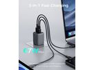 AUKEY Comet Mix 67W GaN PD PA-C3 3-Port, Wall Charger Grey (0689323788194)