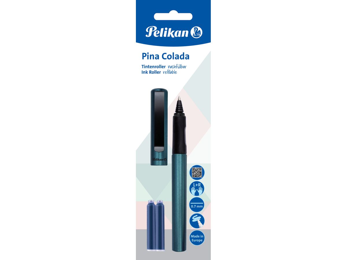 PELIKAN Rollerball Pina Colada 0.7mm 7191780 Classic, Petrol (7640106196714)