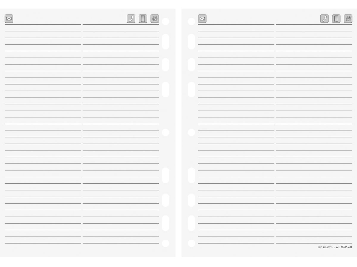 RIDOIDE Timing 3 registre d'adresses 7067461.26 32 feuilles 7.6x12.7cm (4003273745377)