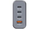 VERBATIM Charger 140W GaN grey 32203 3xUSB-C 1xUSB-A +Adapter UK/US (0023942322030)
