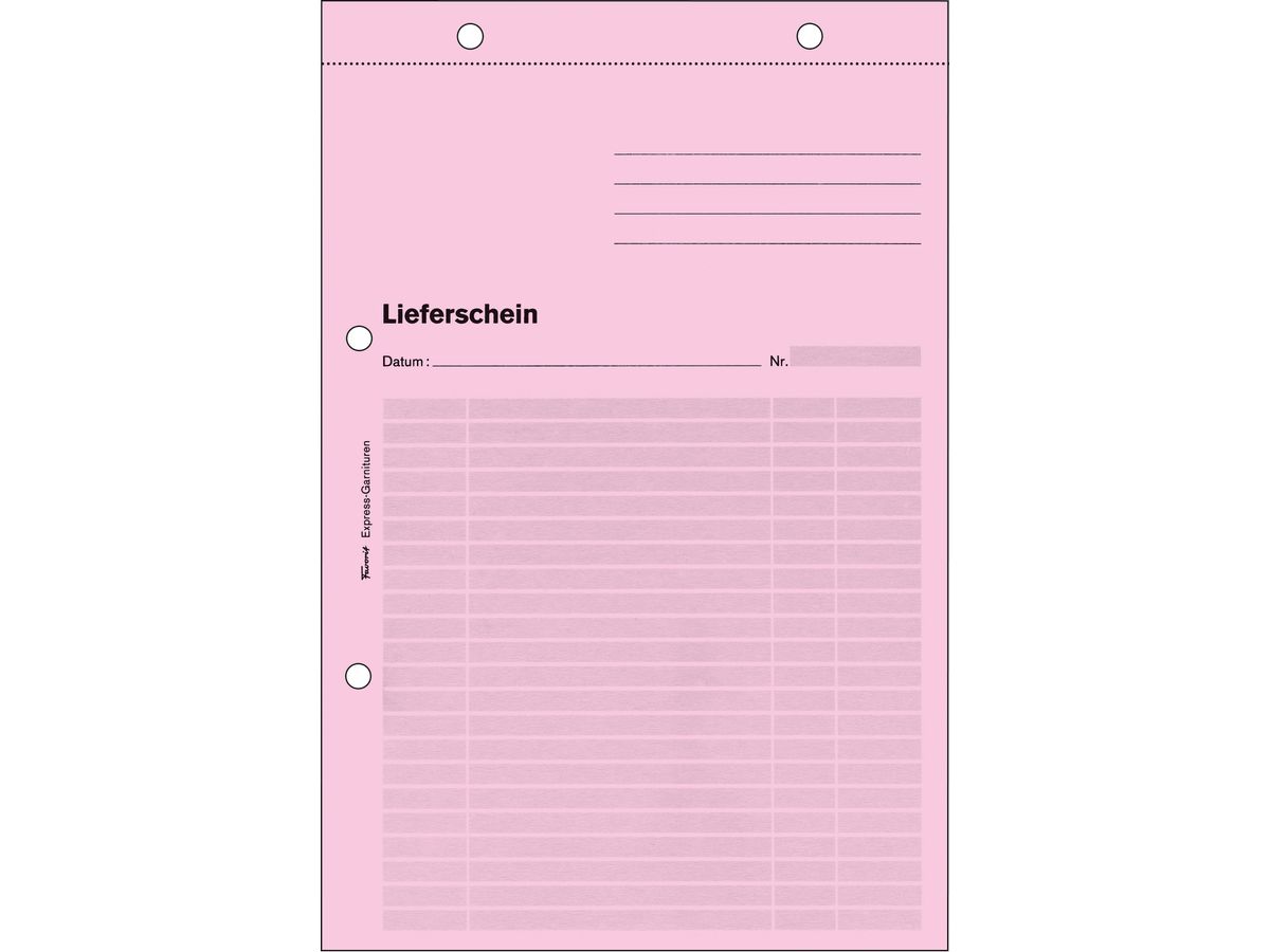 FAVORIT Lieferscheine Express A5 9533EXPRESS rot/gelb/weiss 50x3 Blatt (7612149047971)