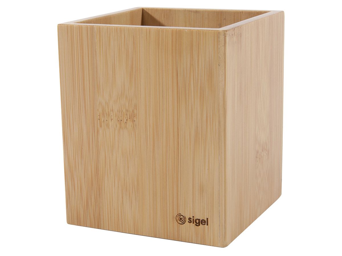 SIGEL Stifteköcher Eyestyle SA204 bambus 9.8x9.8cm (4004360785511)