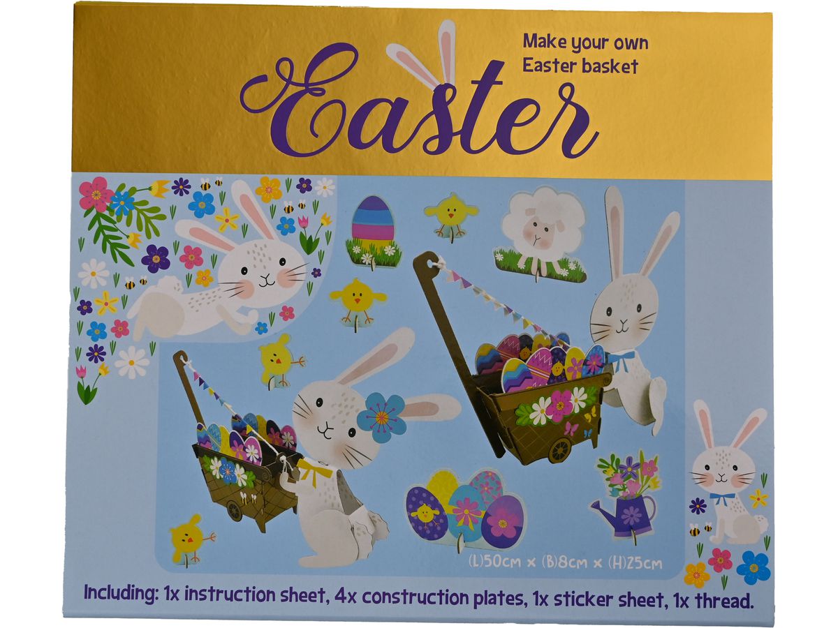 ROOST Pasqua set arti. 26x29.5x0.5cm FC108 Make your own Easter Basket (8711851108006)