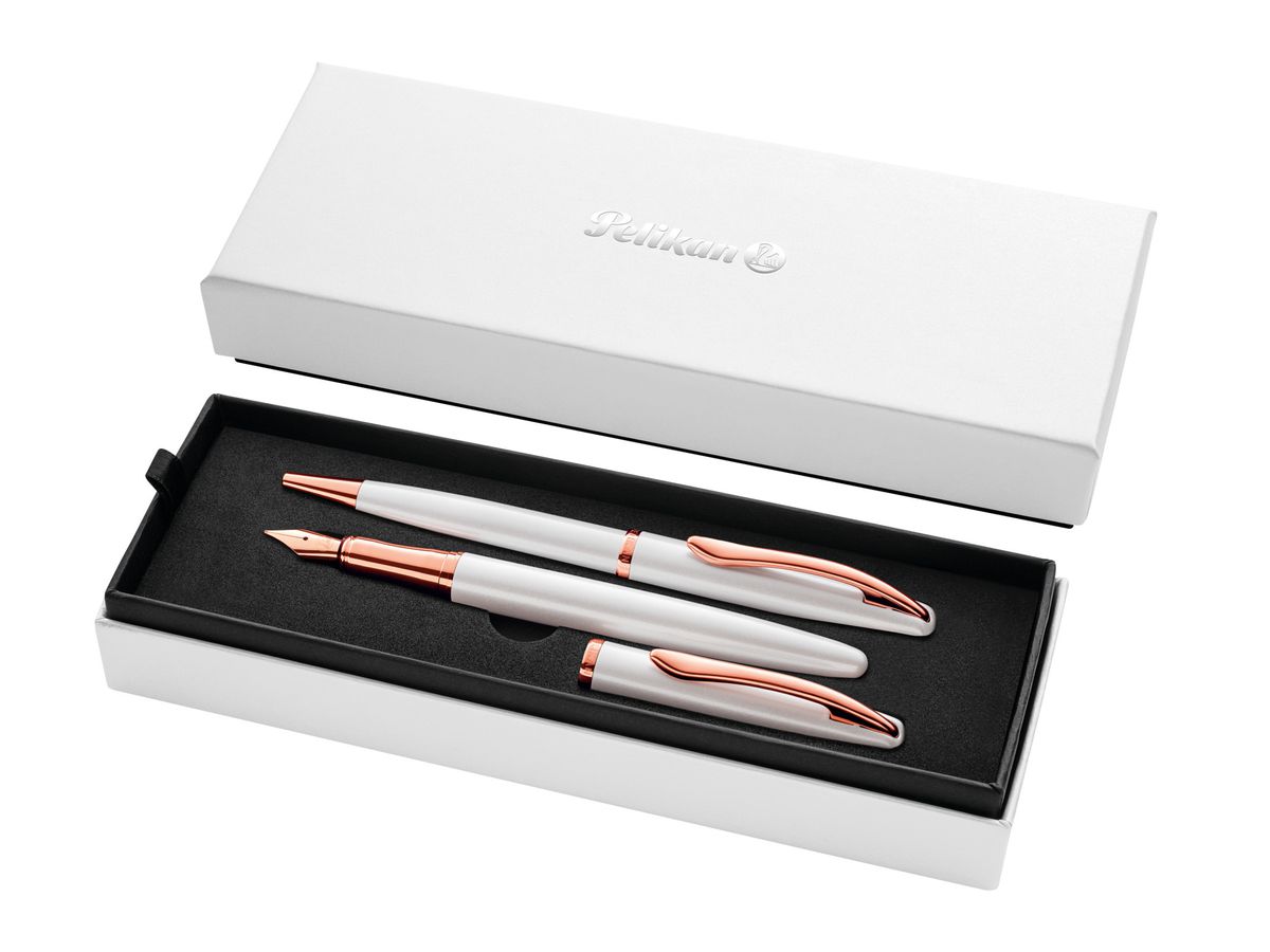 PELIKAN Stylo plume&stylo bille 821865 Jazz Noble Elegance Pearl (4012700821867)