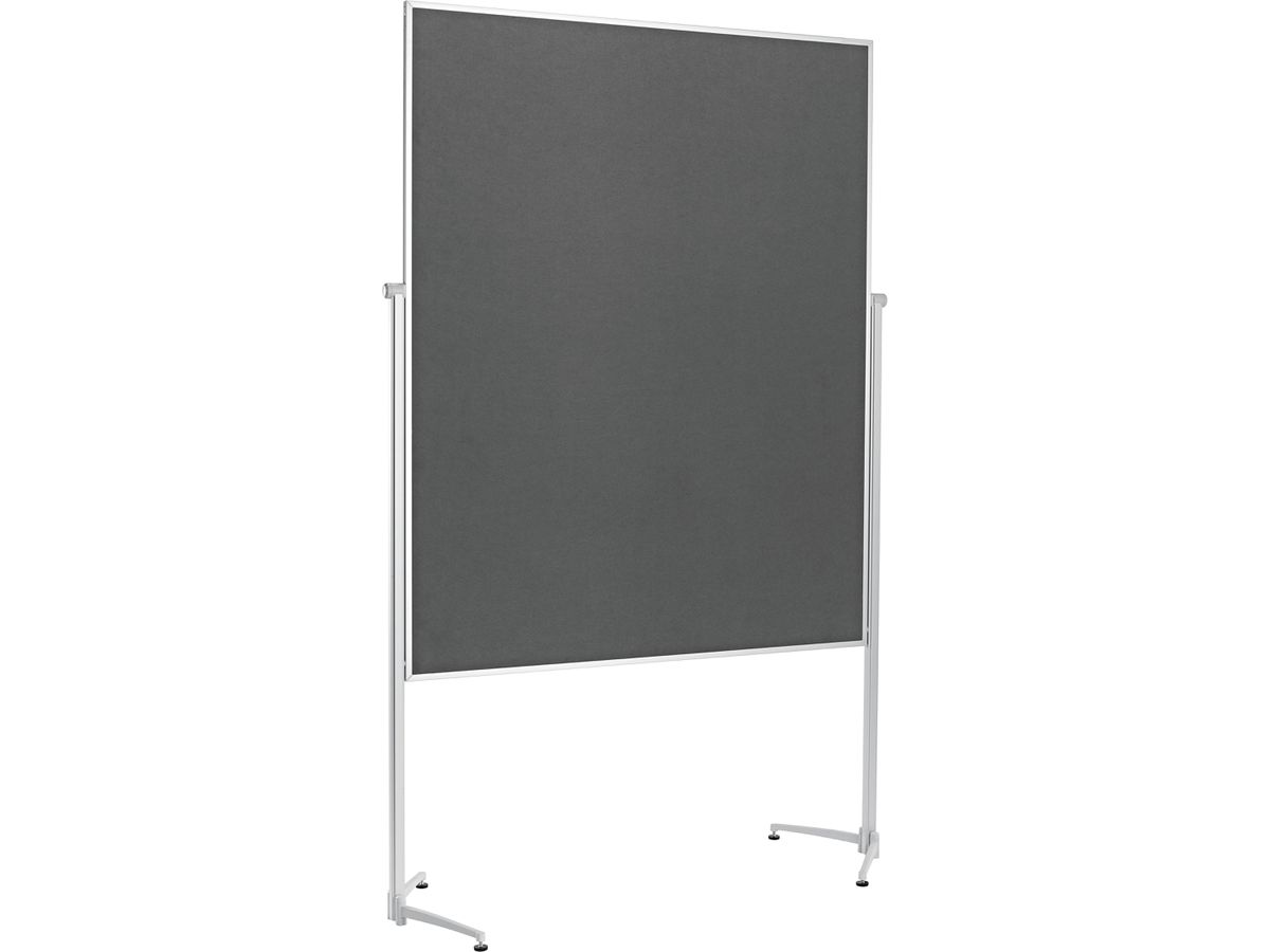 MAGNETOPLAN Design Lavagna Present. Evo+ 1151101 Feltro, grigio 1200x1500mm (4013695051413)