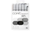 COPIC Marker Sketch 21075681 Set Sketching Greys, 6 Stück (4511338052624)