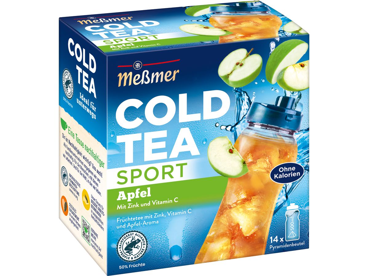 MESSMER Cold Tea Sport pomme 10824200 Sachets 2.75g, 14 pcs. (4002221050136)