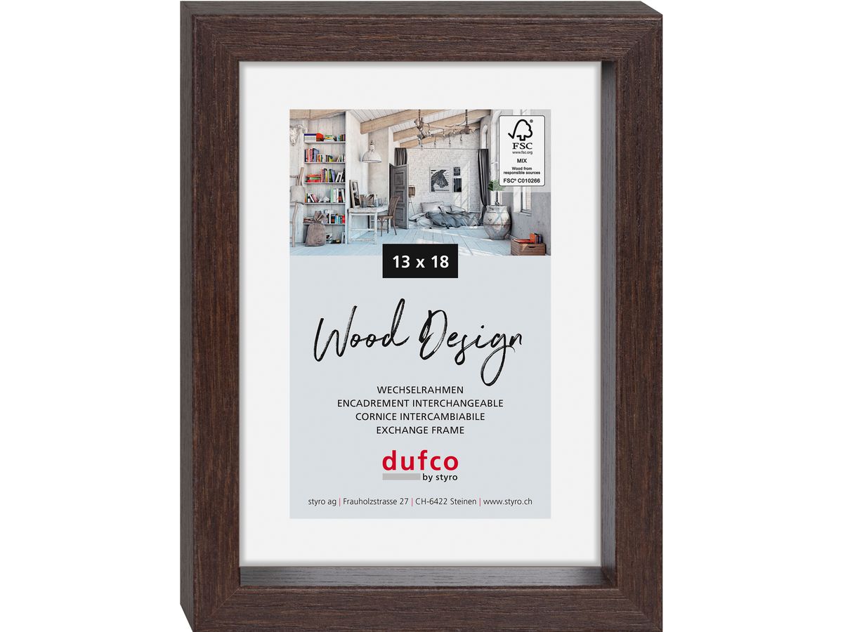 DUFCO Cadre bois 13x18cm 1610.80991 Fuji marron (7610259809915)