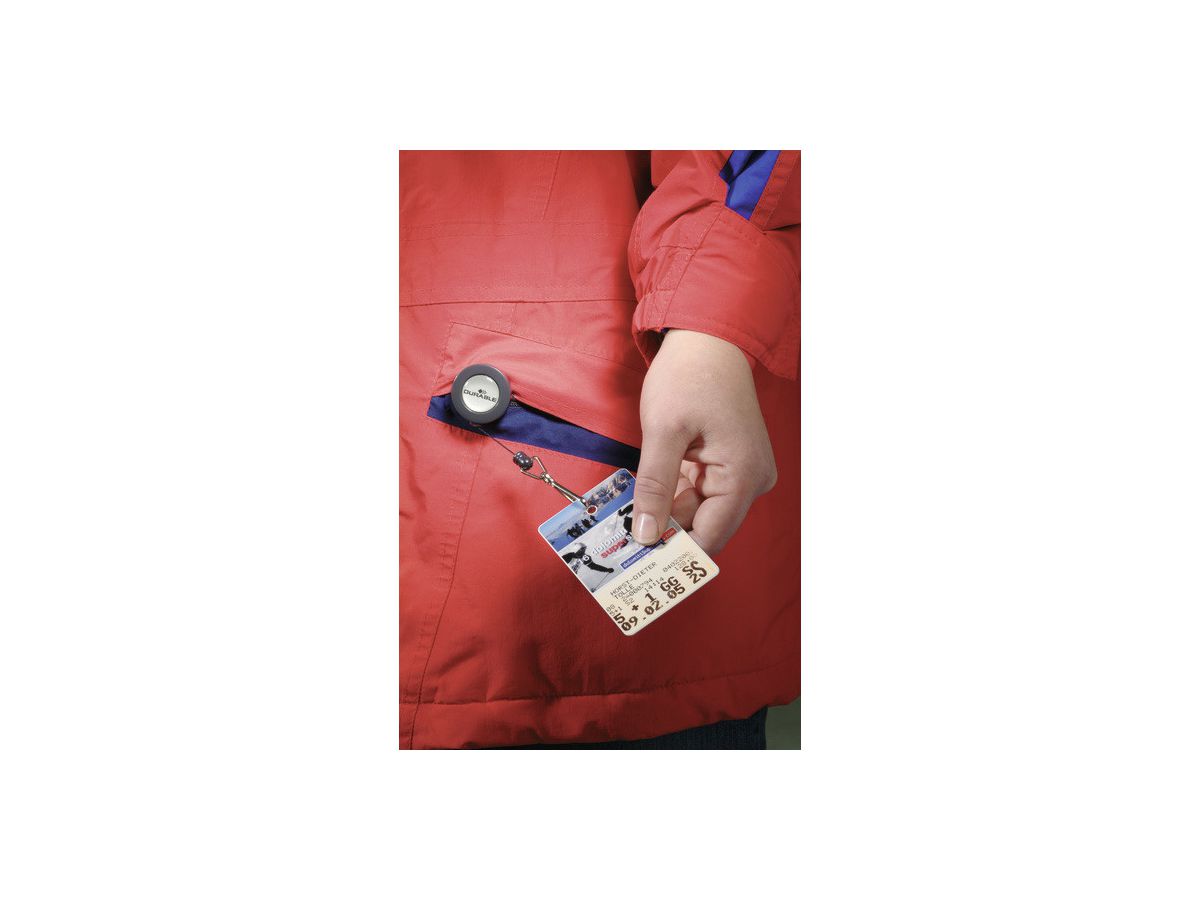 DURABLE Porte-badge 822158 10 pcs. avec mousqueton (4005546802008)