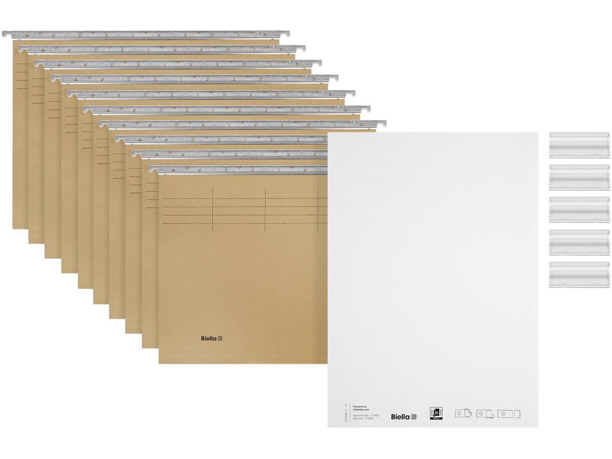 BIELLA Dossier suspendu Set A4 27041400U olive 10 pcs. (7611365218400)