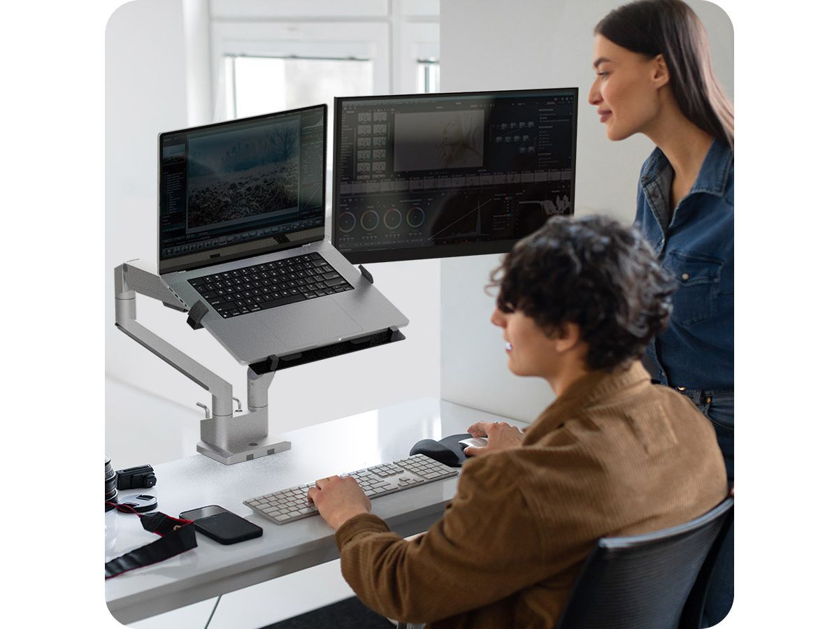 ICY BOX Notebook holder as an IB-MSA101-LH accessory for VESA support (4250078165958)