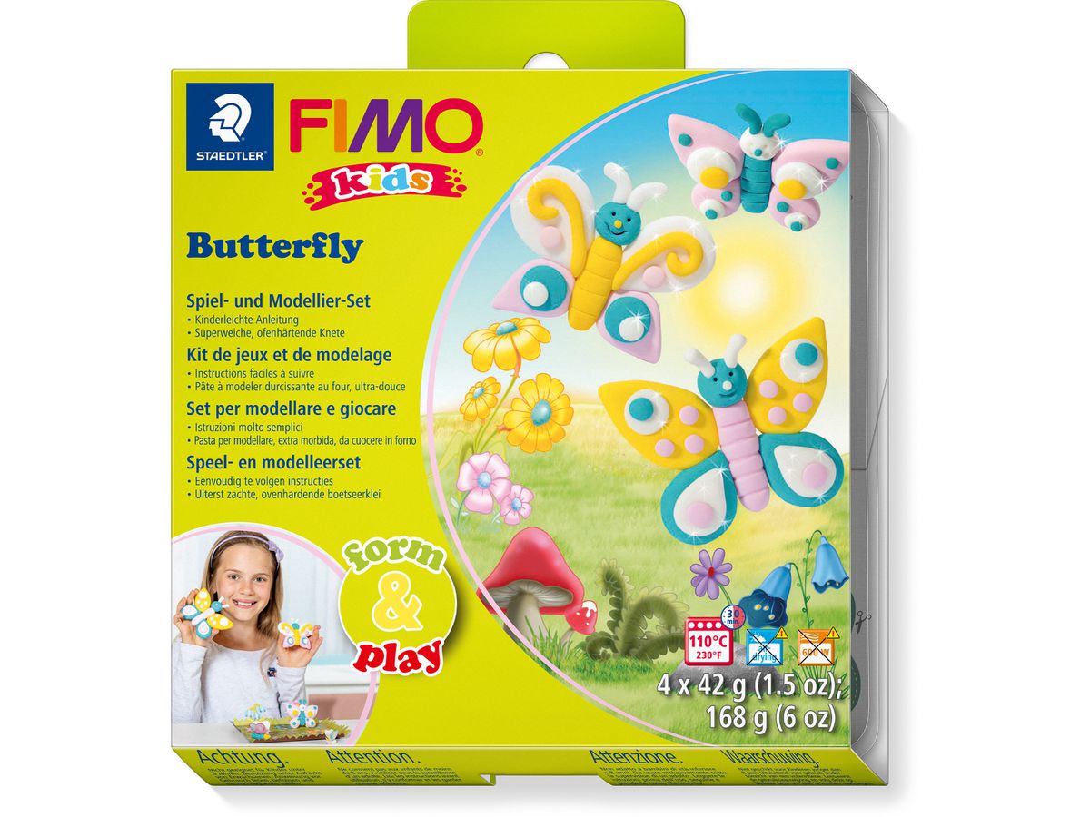 FIMO Kids form&play 4x42g 803410LY Set Butterfly (4007817806180)