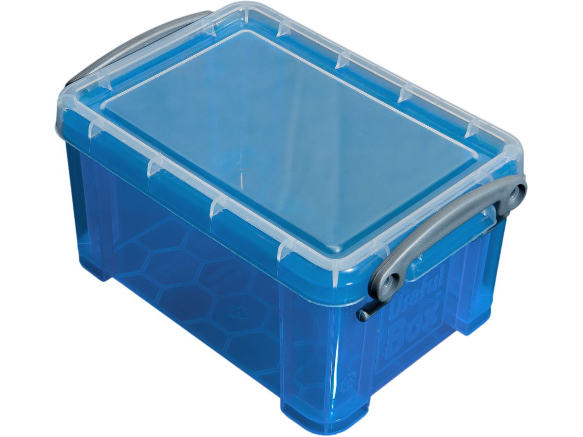 USEFULBOX Kunststoffbox 0,7lt 68501706 transparent blau (5060024800289)