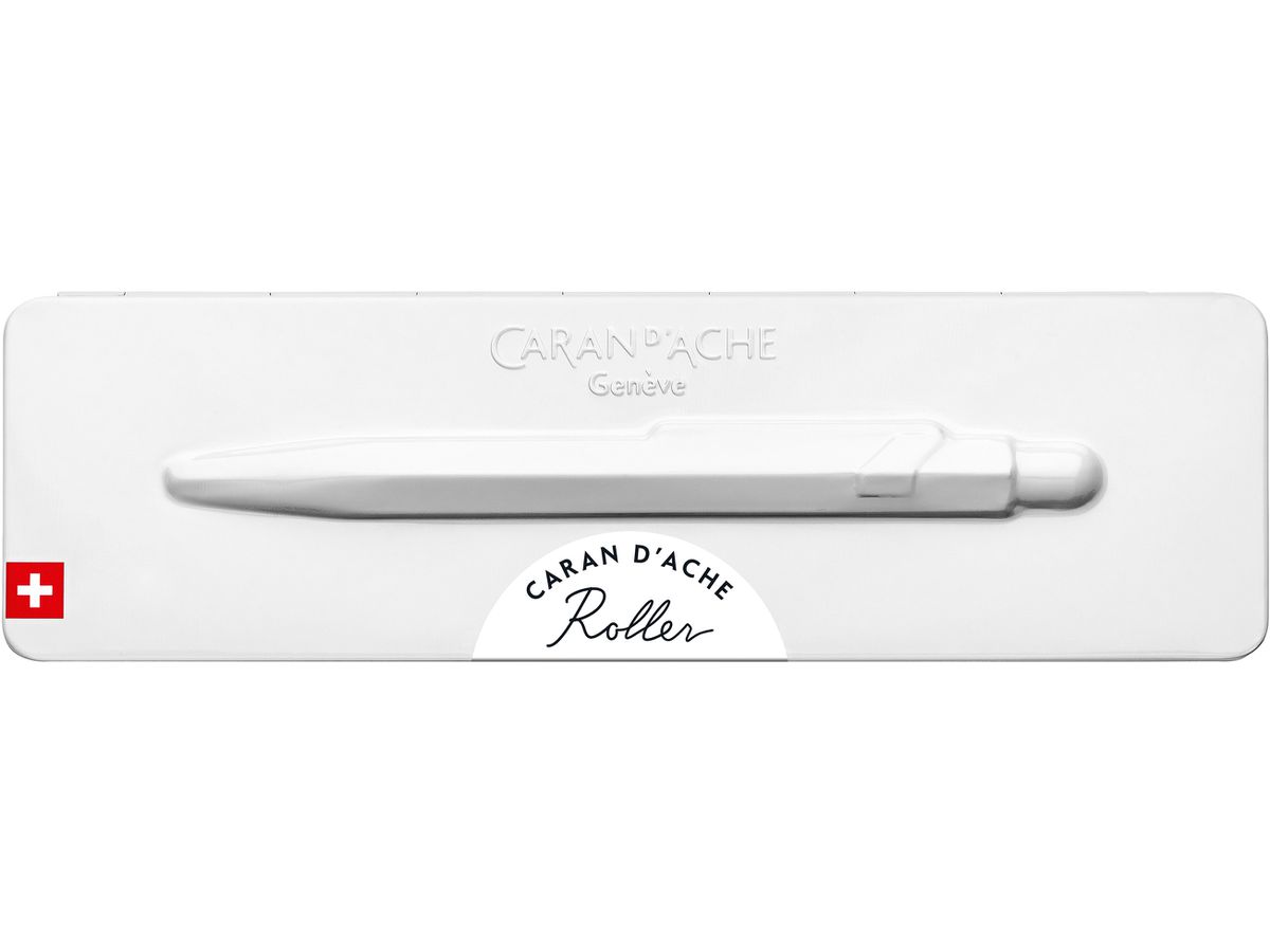 CARAN D'ACHE Roller 849 0.7mm 846.502 bianco, con astuccio met. (7630002346252)