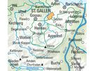 KÜMMERLY+FREY Carte des randonnées 1:60'000 325902207 St. Gallen-Appenzellerland (9783259022078)
