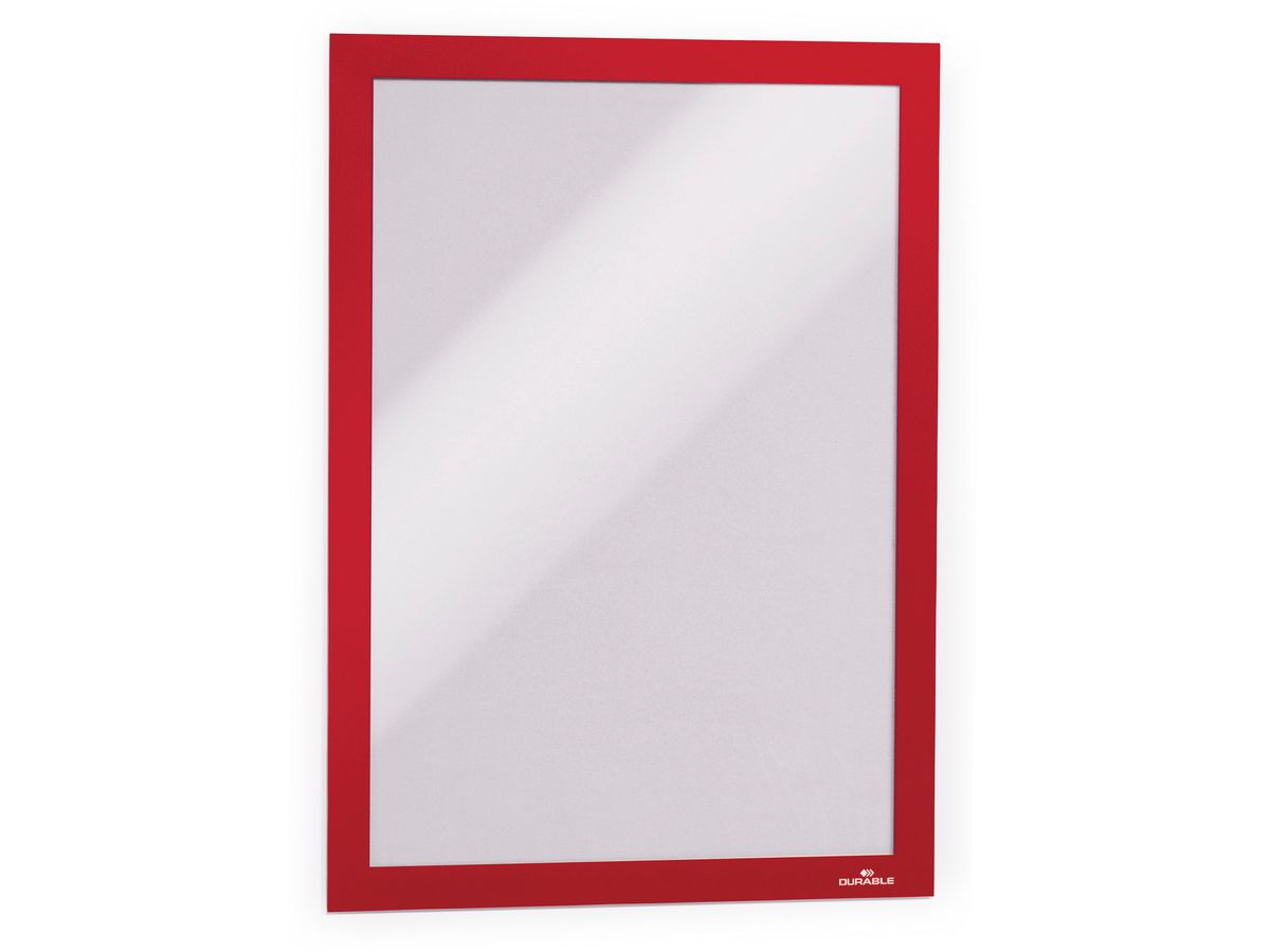 DURABLE Sichtfenster Duraframe 487203 rot, selbstklebend 2 Stk. (4005546405186)
