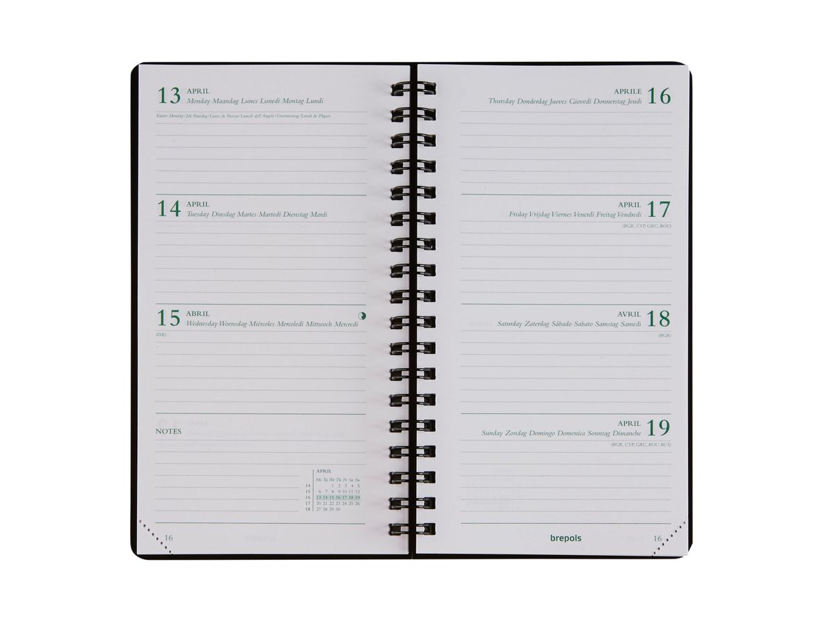 BREPOLS Agenda Ecorama 780 Kazar 2026 0.780.0685 1S/2P ass. 8.9x16cm (5412303127431)