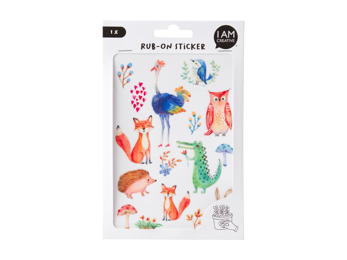 I AM CREATIVE Rub on Sticker 12x17.7cm 4010.64 Zoo (7611983265619)