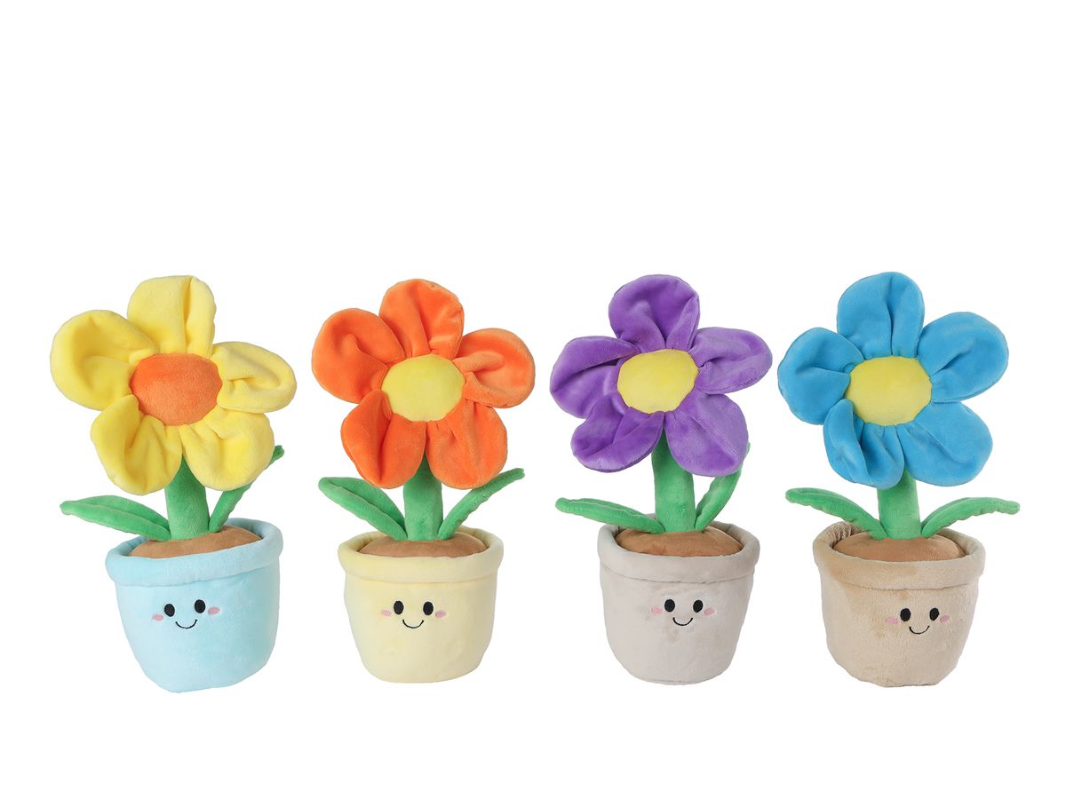 ROOST Plüsch Blumen 30cm 660581 assortiert (8713219518502)