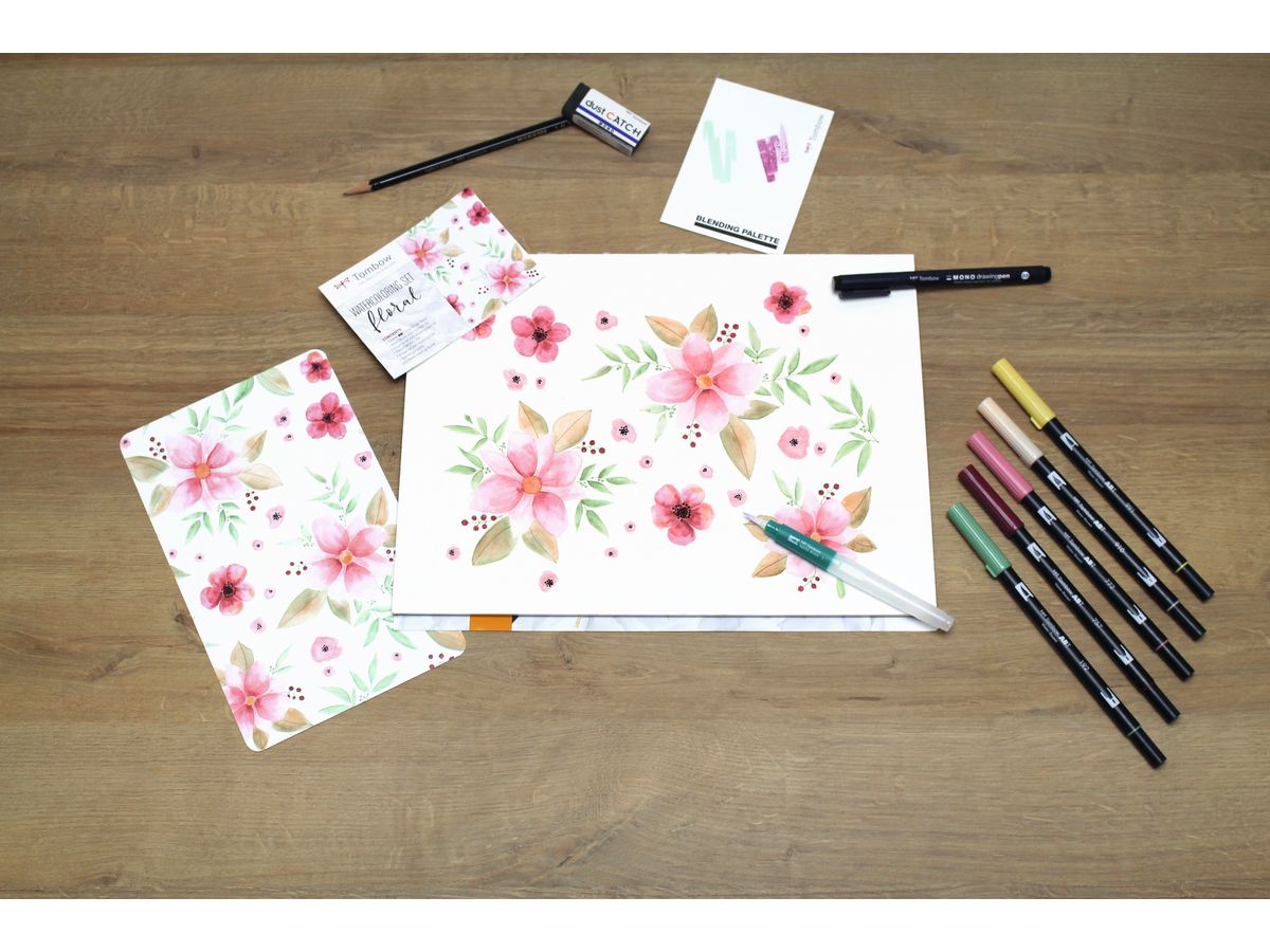 TOMBOW Watercolor Set WCS-FL Floral 10-tlg. (4003198130272)