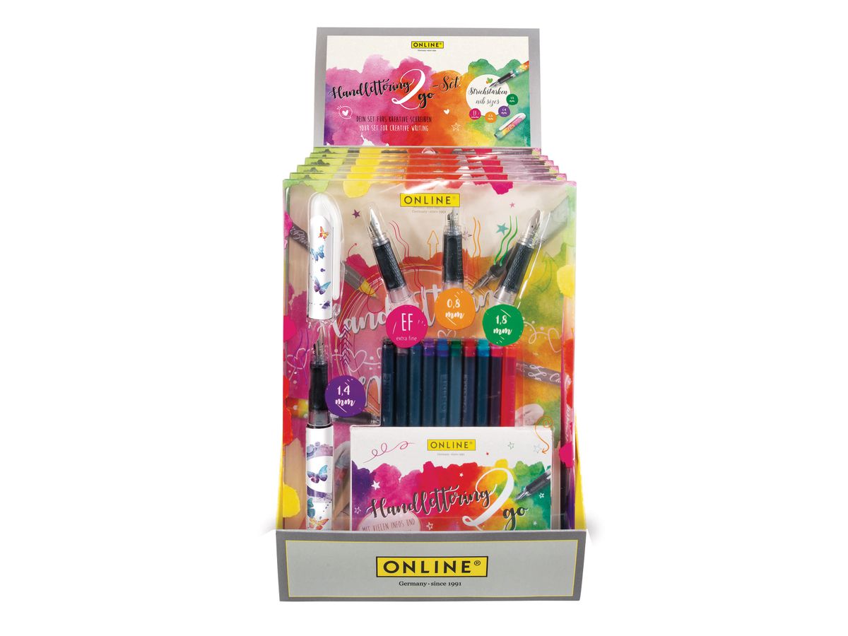 ONLINE Handlettering Set 1.4mm 12488/6 6 pezzi blu (4014421124883)