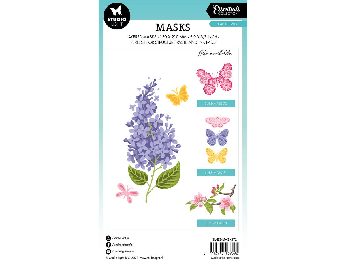 SIZZIX Maske 15x21x0.1cm MASK172 Kirschblüte (8713943139592)