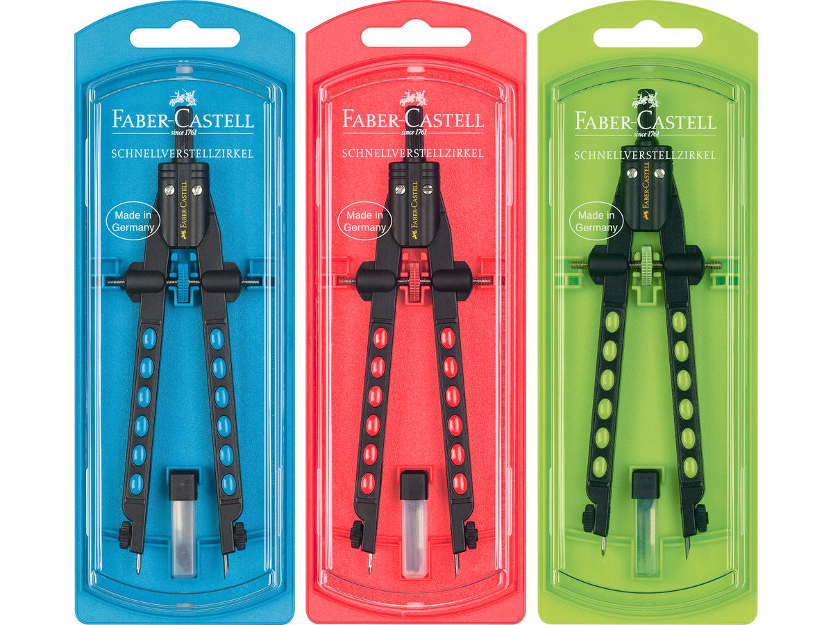 FABER-CASTELL Compasso Factory 174335 Neon con 3D Design (4005401743354)