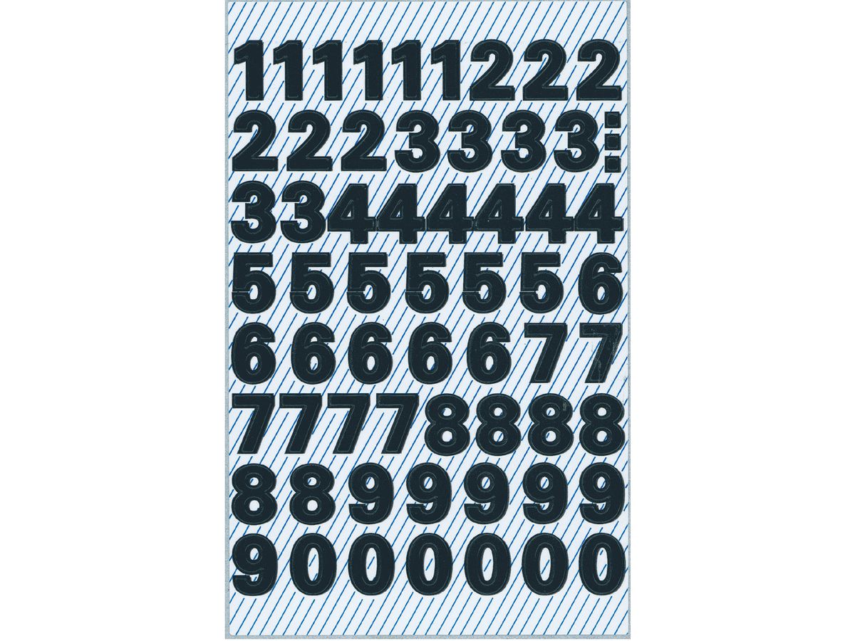 Z-DESIGN etters nero 3781 9,5mm,Univers Medium 2 fogli (4004182037812)