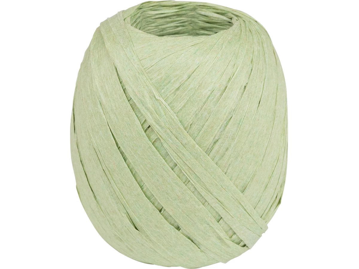STEWO Ruban cadeau Raffia Knäu 2583414054 sauge 7mm 7x30m (7630050892503)