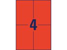 AVERY ZWECKFORM Etichette 105x148mm 3456 rosso 400 pezzi (4004182034569)