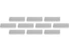 MAGNETOPLAN Supp. Calamita Rettang. 1665101 grigio 10 pezzi (4013695011141)