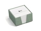 BIGSO BOX OF SWEDEN Portamemo James 110x110mm 2711C1601 in lino, verde menta (7330061069207)