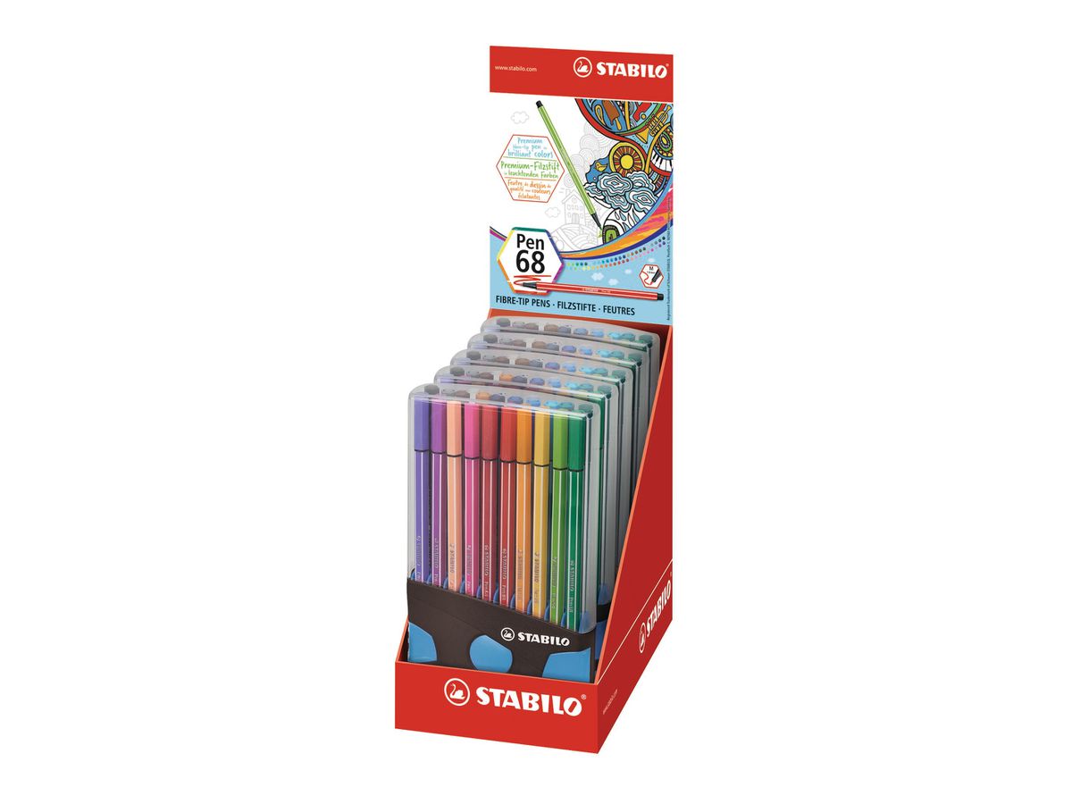 STABILO Penna Fibre Pen 68 1mm 6820-031-04 20 pezzi ass. ColorParade (4006381551298)