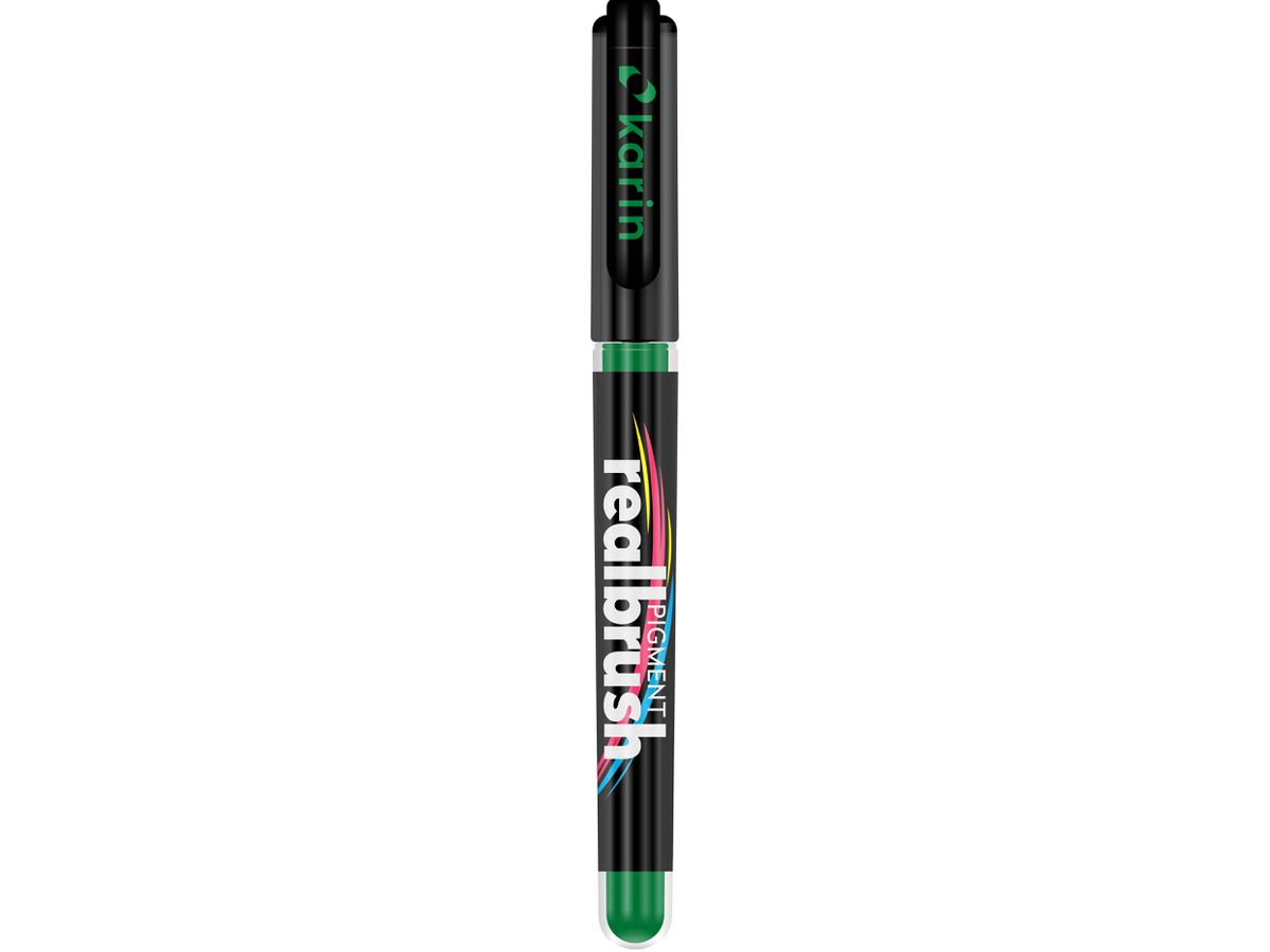 KARIN Real Brush Pen 0.4mm 33Z347 Pigment, vert (5904446032241)