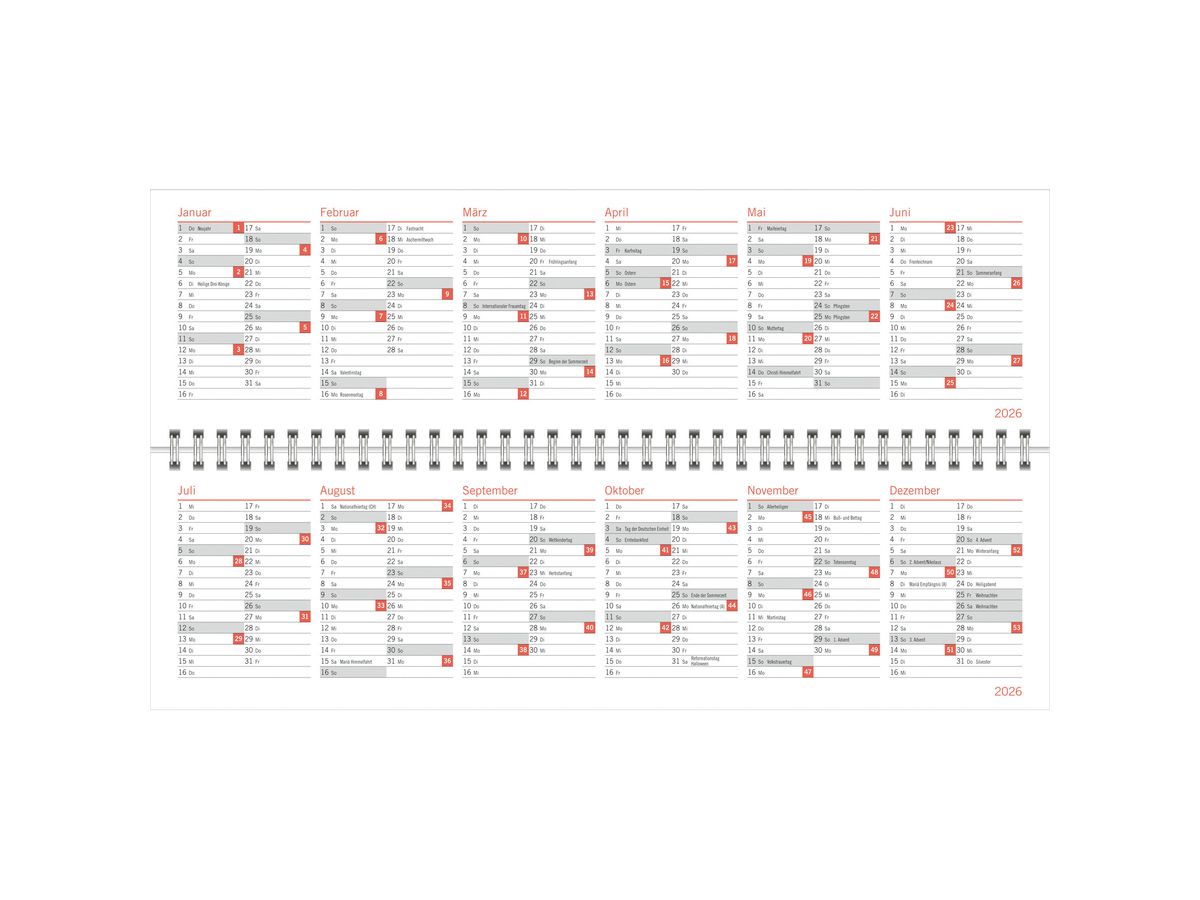 HEYE Wochenplaner Sheepworld 2026 21742+26 1W/1S DE 32.5x9.3cm (9783756410538)
