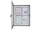 MAGNETOPLAN Schaukasten CC 900x1125x65mm 1214200 Outdoor, magnetisch 9x A4 (4013695036458)