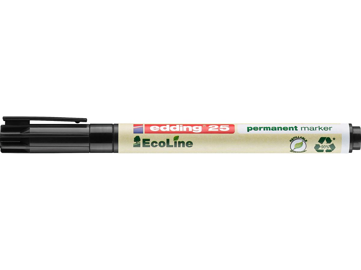 EDDING Permanent Marker 25 EcoLine 25-1 noir (4004764957385)