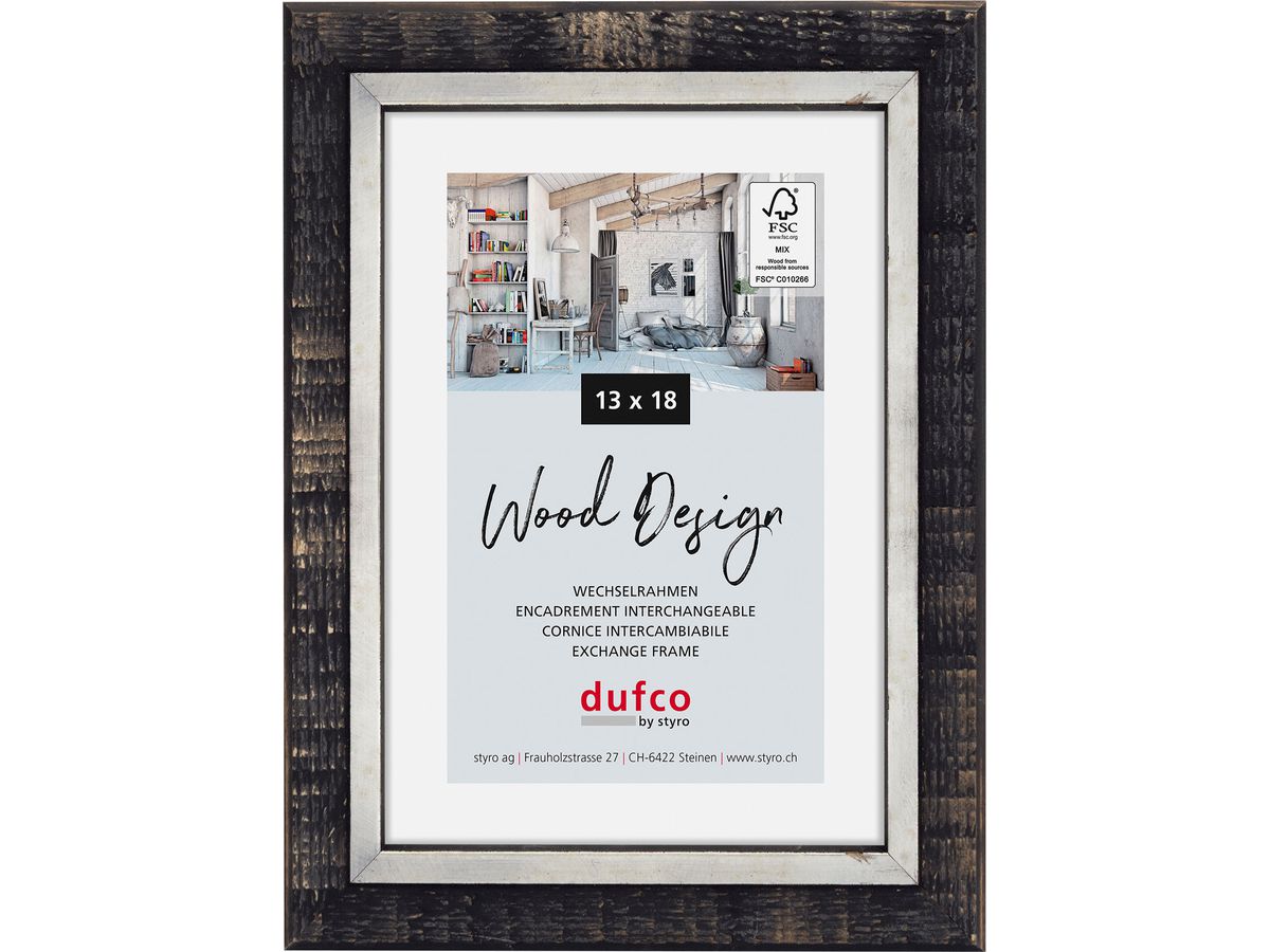 DUFCO Bilderrahmen Lima 13x18cm 1610.81131 anthrazit (7612176094825)