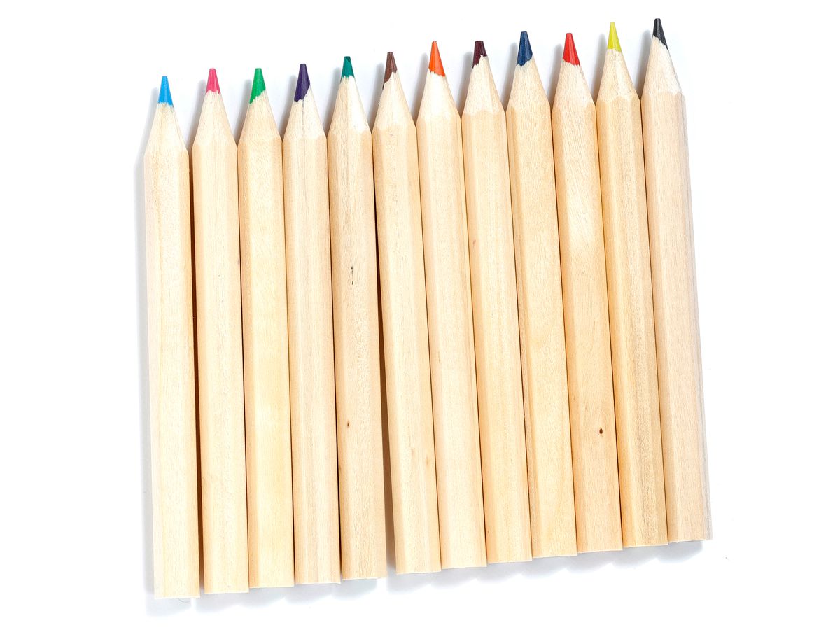 ROOST Crayons de couleur tracteurs PCASE47 12 pcs. (5055071778247)