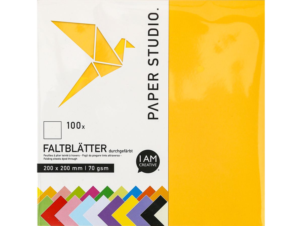 I AM CREATIVE Faltblätter 4077.12 20x20cm, 100 Stück (7611983205356)
