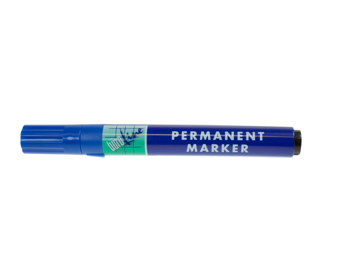 BÜROLINE Permanent Marker 1-4mm 222256 blu (7612532022769)