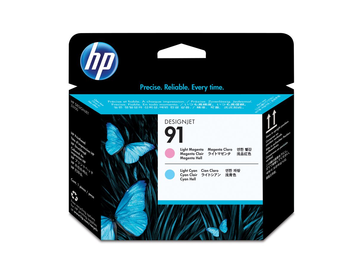 HP Tête d'impr.91 mag.e.cyan li. C9462A DesignJet Z6100 (0882780987166)