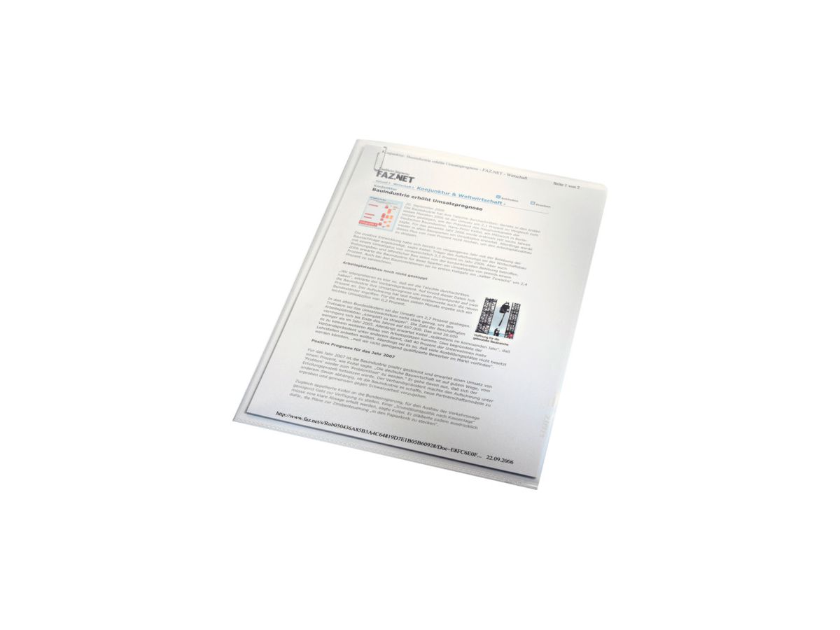 LEITZ Dossier PP A4 40000035 bleu, 0,13mm 100 pcs. (4002432432646)