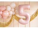 PARTYDECO Ballon en plastique no. 5 72cm FB230P5081J rose (5904555034341)