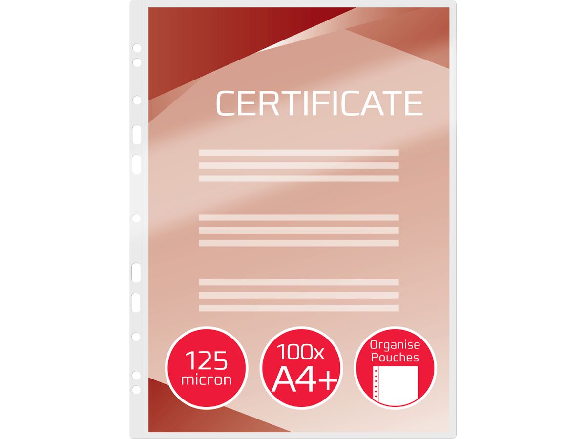 GBC Pochettes à plastifier A4+ 3743156 brillant, 250my (2*125my) 100p (0033816033085)