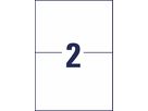AVERY ZWECKFORM Etichette univers. 210x148mm 6604 bianco 130 pz./65 fogli (4004182066041)