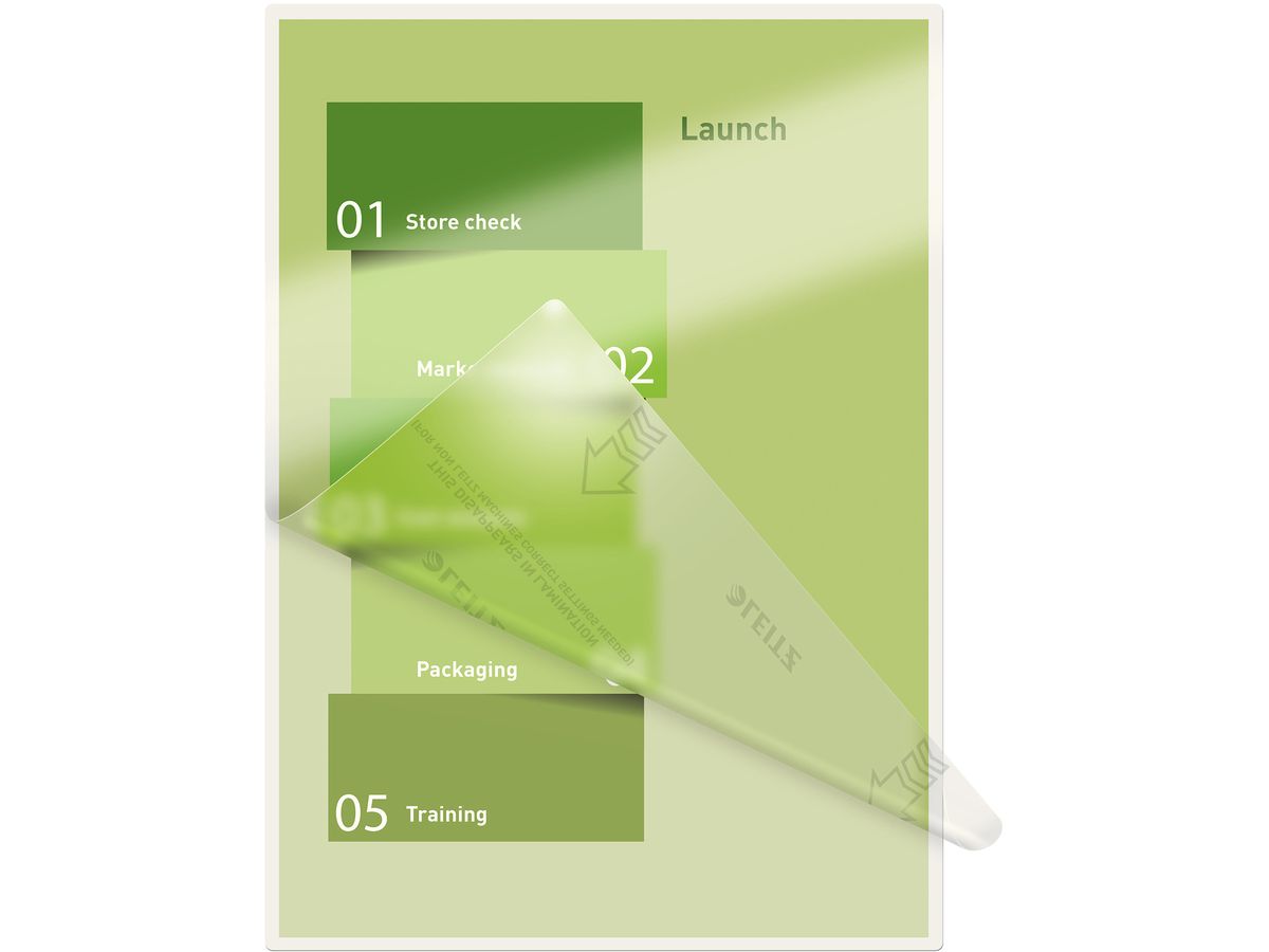 LEITZ Pochettes à plastifier A3 74860000 brillant, 80my 25 pcs. (4002432397709)