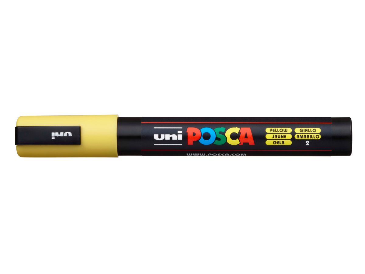 POSCA Marker 1.8-2.5mm PC-5M YELLOW jaune (4902778916162)