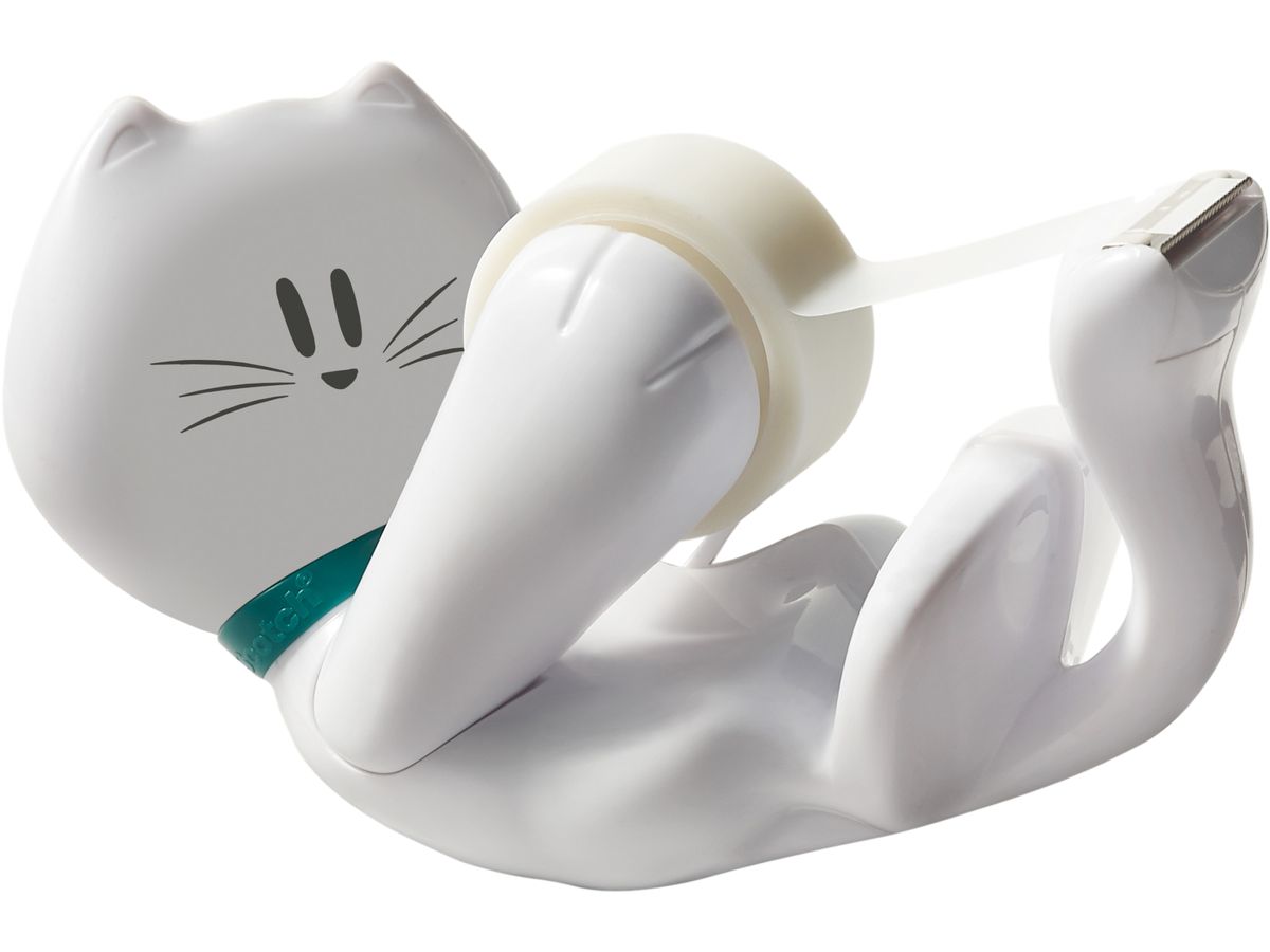 SCOTCH Magic Tape 810 19mmx8.9m C39 Dispenser Chat blanc (4046719869688)